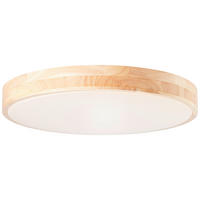 LED PLAFONJERA - Prirodno, drvo/metal (49/8,5cm)