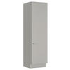 MEHRZWECKSCHRANK 60/216,6/58,2 cm  in Grau  - Edelstahlfarben/Grau, MODERN, Holzwerkstoff/Metall (60/216,6/58,2cm) - Nobilia