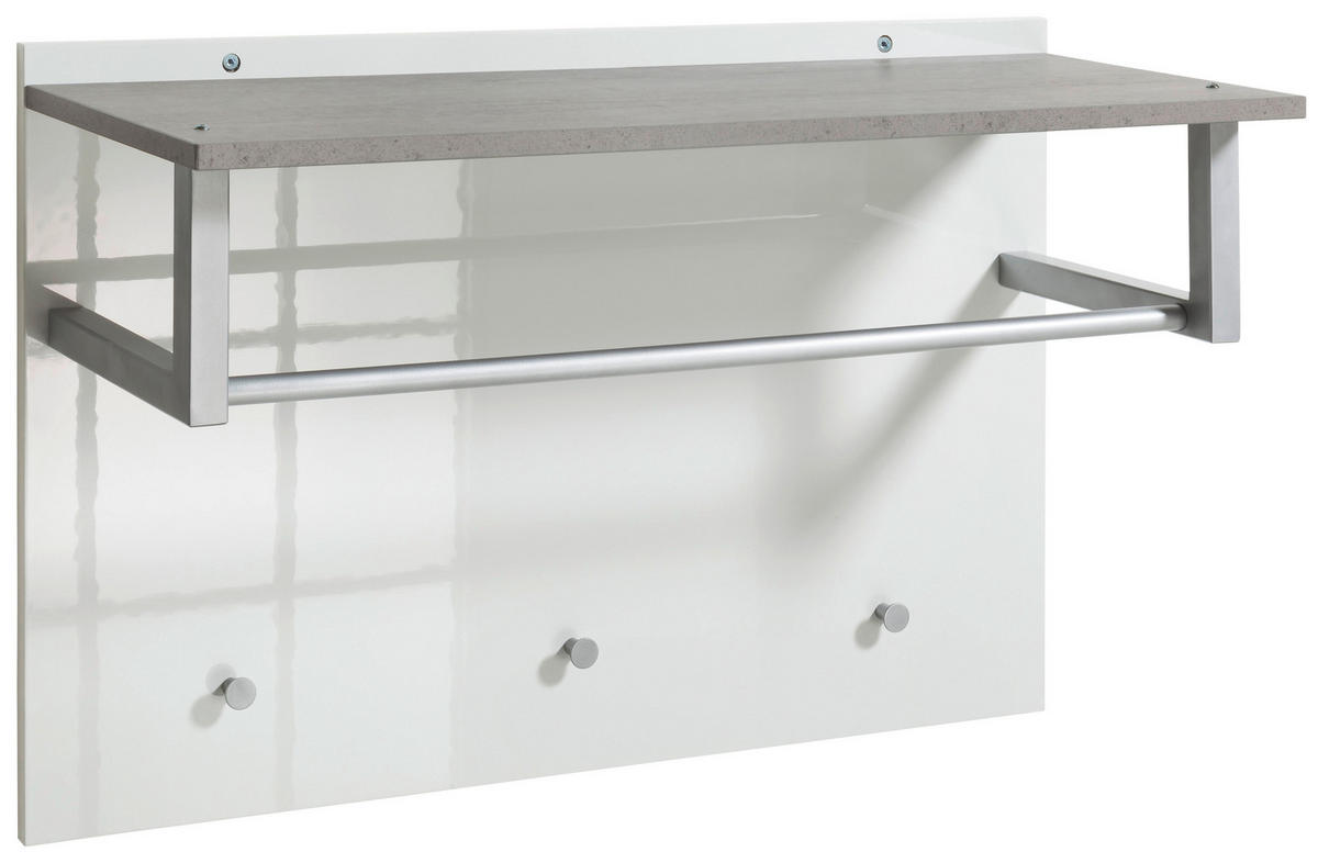 ELŐSZOBAPANEL 90/60/35 cm  - antracit/fehér, Design, faalapú anyag (90/60/35cm) - Carryhome