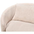3-SITZER-SOFA in Struktur, Cord Naturfarben  - Schwarz/Naturfarben, Design, Kunststoff/Textil (217/72/95cm) - Carryhome