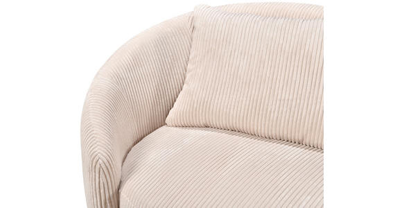 3-SITZER-SOFA in Struktur, Cord Naturfarben  - Schwarz/Naturfarben, Design, Kunststoff/Textil (217/72/95cm) - Carryhome