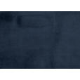 ECKSOFA in Velours Dunkelblau  253/177 cm  - Schwarz/Dunkelblau, Design, Textil/Metall (253/177cm) - Dieter Knoll
