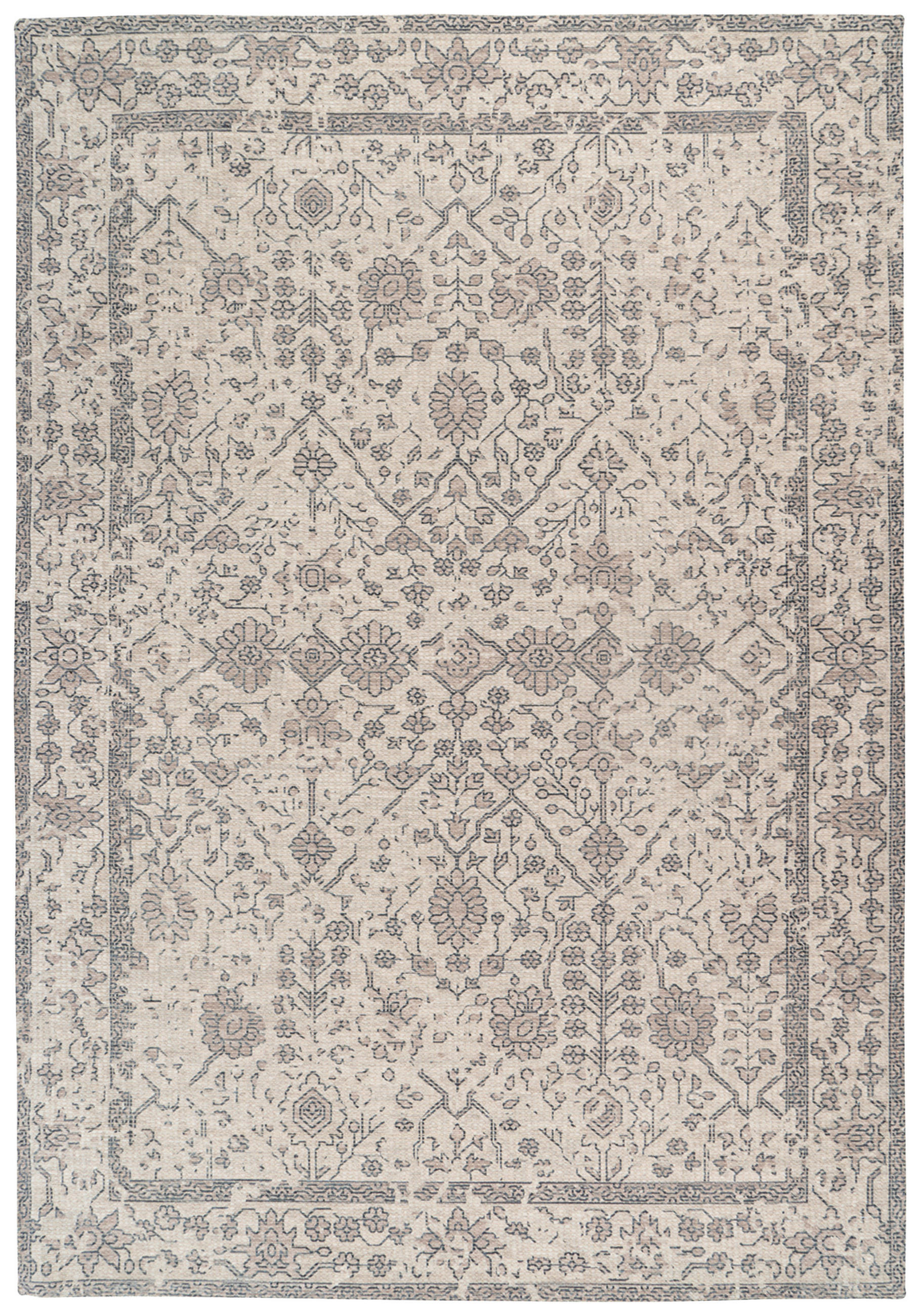 Kayoom Vintage-Teppich Percy 100 Creme 120x170 cm