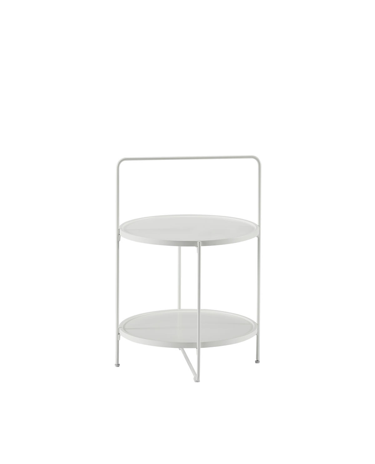 KISASZTAL fém, faalapú anyag 45/45/68 cm   - fehér, Design, faalapú anyag/fém (45/45/68cm) - Carryhome