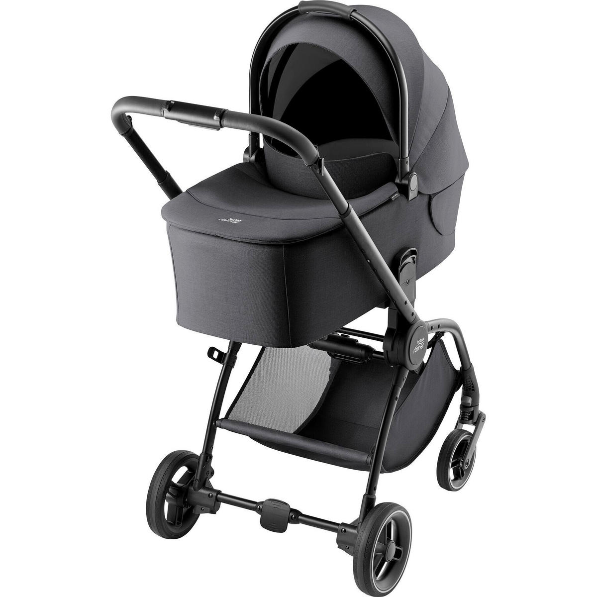 KINDERWAGENSET  Rio Set  Carbon Black  - Schwarz/Grau, Basics, Textil/Metall (55/120/93cm) - Britax Römer
