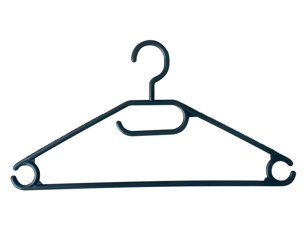 SADA ŠATNÍCH RAMÍNEK - černá, Basics, plast (41cm) - Homeware