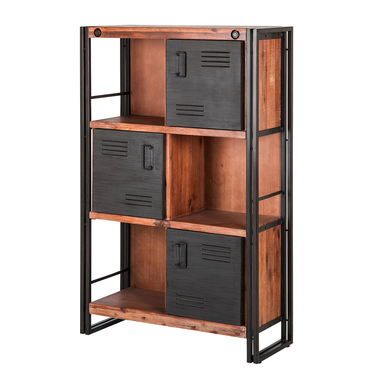 HIGHBOARD  in 90/140/35 cm  - Anthrazit/Schwarz, Trend, Holz/Metall (90/140/35cm) - home24