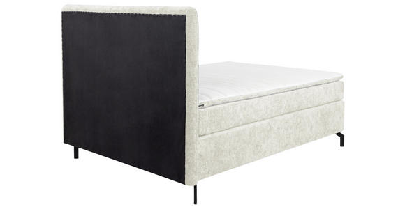 BOXSPRINGBETT 140/200 cm  in Greige  - Greige/Schwarz, Design, Textil/Metall (140/200cm) - Esposa