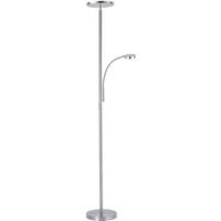 LED-Stehleuchte 30/30/181 cm    - Nickelfarben, KONVENTIONELL, Metall (30/30/181cm)
