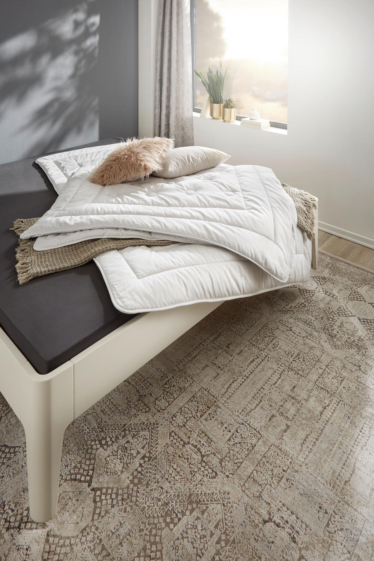 POPLUN CJELOGODIŠNJI 135/200 cm  BRILLIANT UNO  - bijela, Basics, tekstil (135/200cm) - Billerbeck