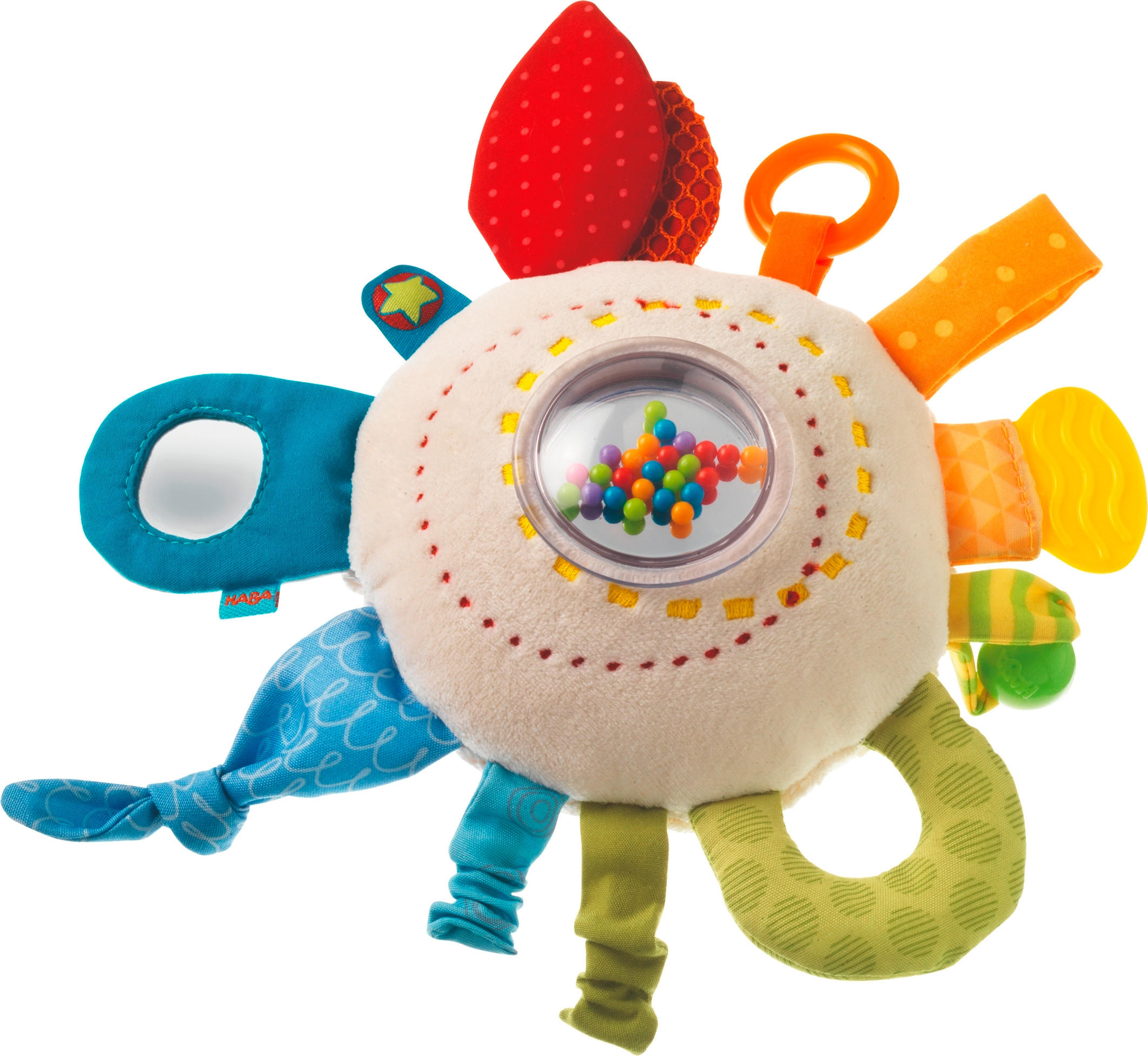 GREIFLING Spielkissen Regenbogenspaß  - Multicolor, Basics, Textil (19cm) - Haba