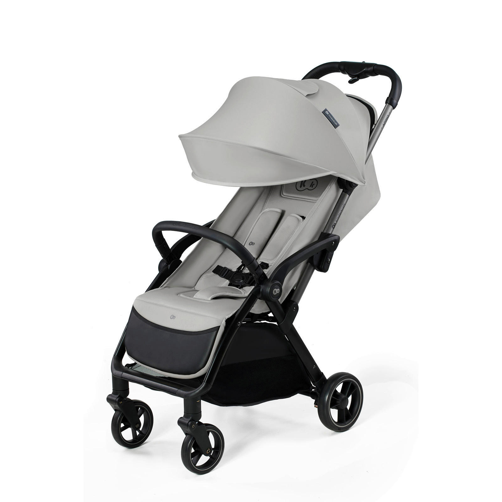 BUGGY Apino  - Hellgrau/Schwarz, Basics (47/99/93cm) - kinderkraft