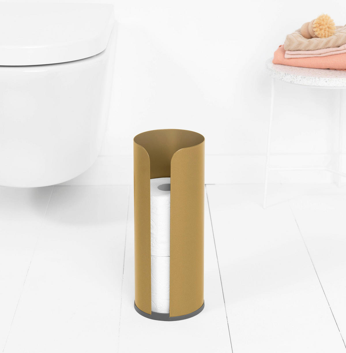 DRŽALO ZA TOALETNI PAPIR - zlate barve, Konvencionalno, kovina (13,2/32,1/13,2cm) - Brabantia