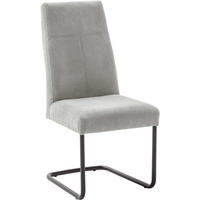 SCHWINGSTUHL  in Cord  - Schwarz/Grau, Modern, Textil/Metall (50/102/63cm) - Carryhome