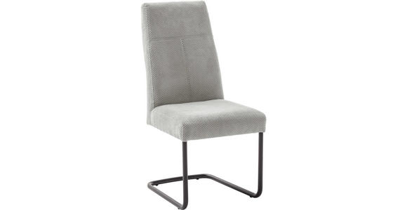 SCHWINGSTUHL in Cord - Schwarz/Grau, MODERN, Textil/Metall (50/102/63cm) - Carryhome