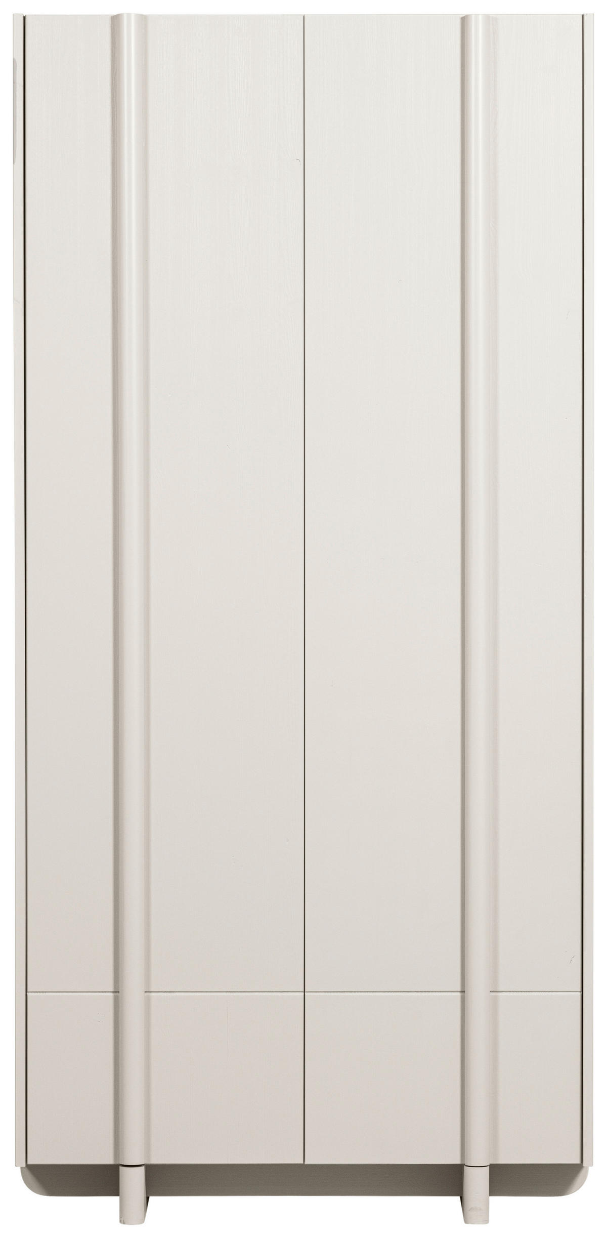 GARDEROBENSCHRANK Basu  in 101/210/46 cm  - Grauweiß, Design, Holz (101/210/46cm) - Livetastic