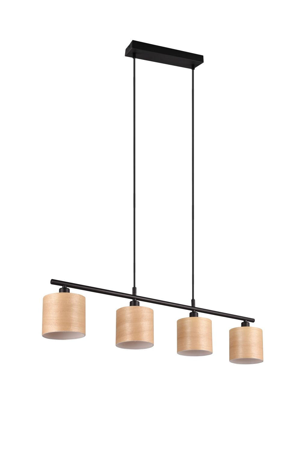 HÄNGELEUCHTE 84/12/150 cm   - Schwarz, Basics, Holz/Metall (84/12/150cm) - Novel
