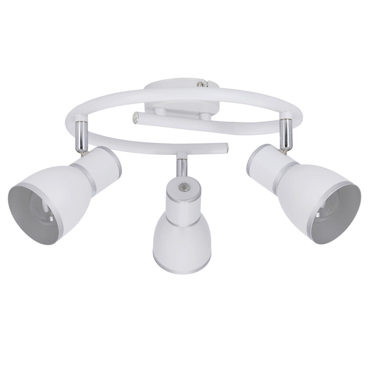 TAKLAMPA Fido 43/43/16 cm  - vit/kromfärg, Klassisk, metall (43/43/16cm)