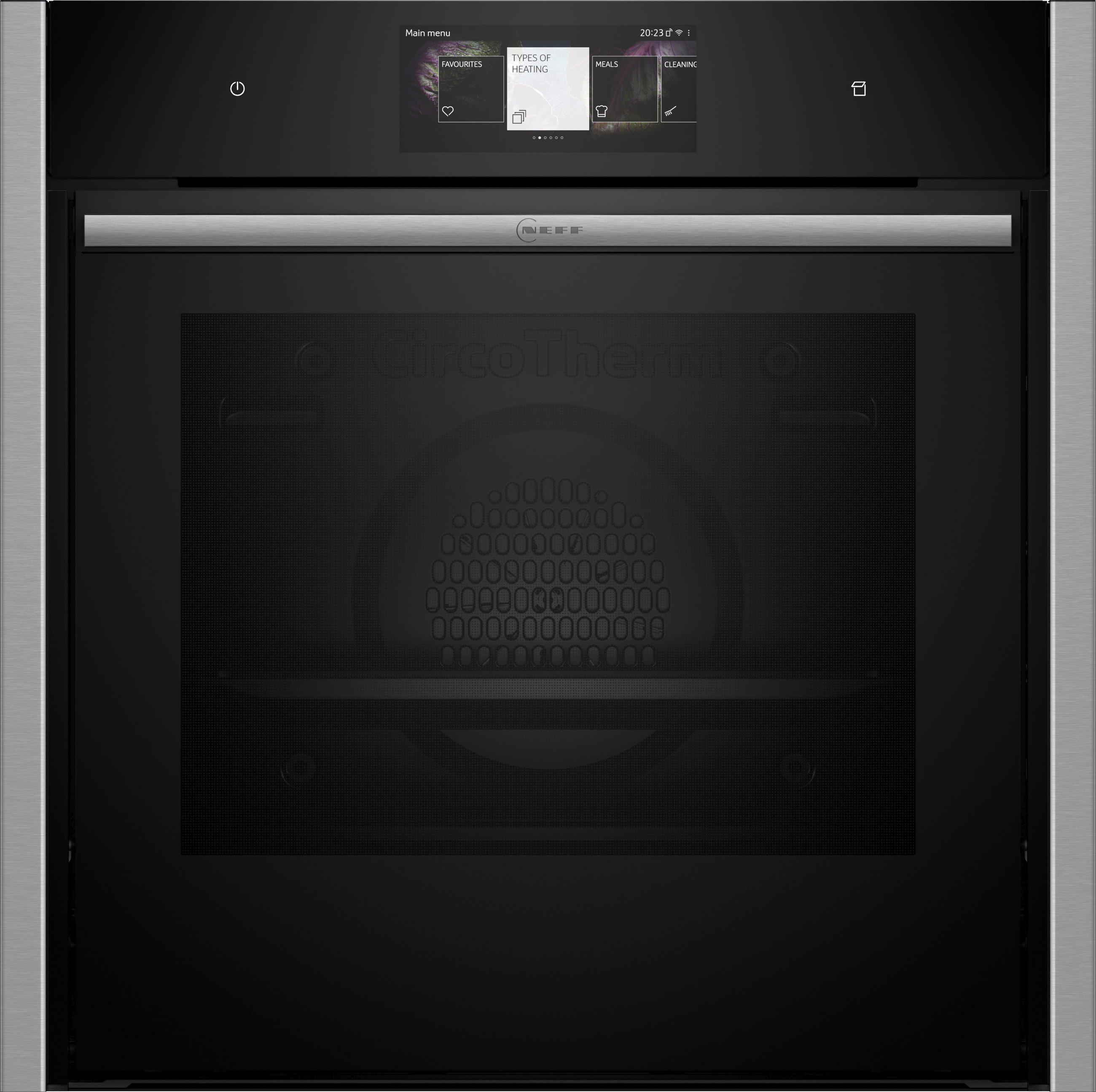 DAMPFBACKOFEN B64FT33N0  - Edelstahlfarben/Schwarz, Basics, Glas/Metall (59,5/59,6/45,8cm) - Neff