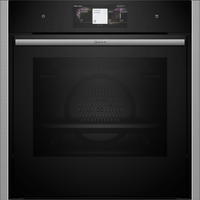 DAMPFBACKOFEN B64FT33N0  - Edelstahlfarben/Schwarz, Basics, Glas/Metall (59,5/59,6/45,8cm) - Neff