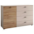 SIDEBOARD  125/83,2/38 cm 4 Schublade(n)  - Kaschmir/Eichefarben, KONVENTIONELL, Holzwerkstoff/Kunststoff (125/83,2/38cm) - Xora