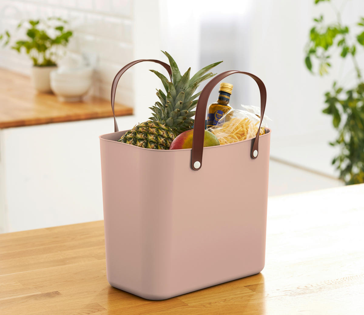 NÁKUPNÍ TAŠKA růžová - růžová, Konvenční, plast (40/23,5/34cm) - Rotho