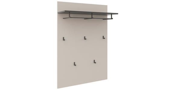 GARDEROBENPANEEL  in 80/115/27 cm  - Kaschmir/Anthrazit, MODERN, Holzwerkstoff (80/115/27cm) - Xora