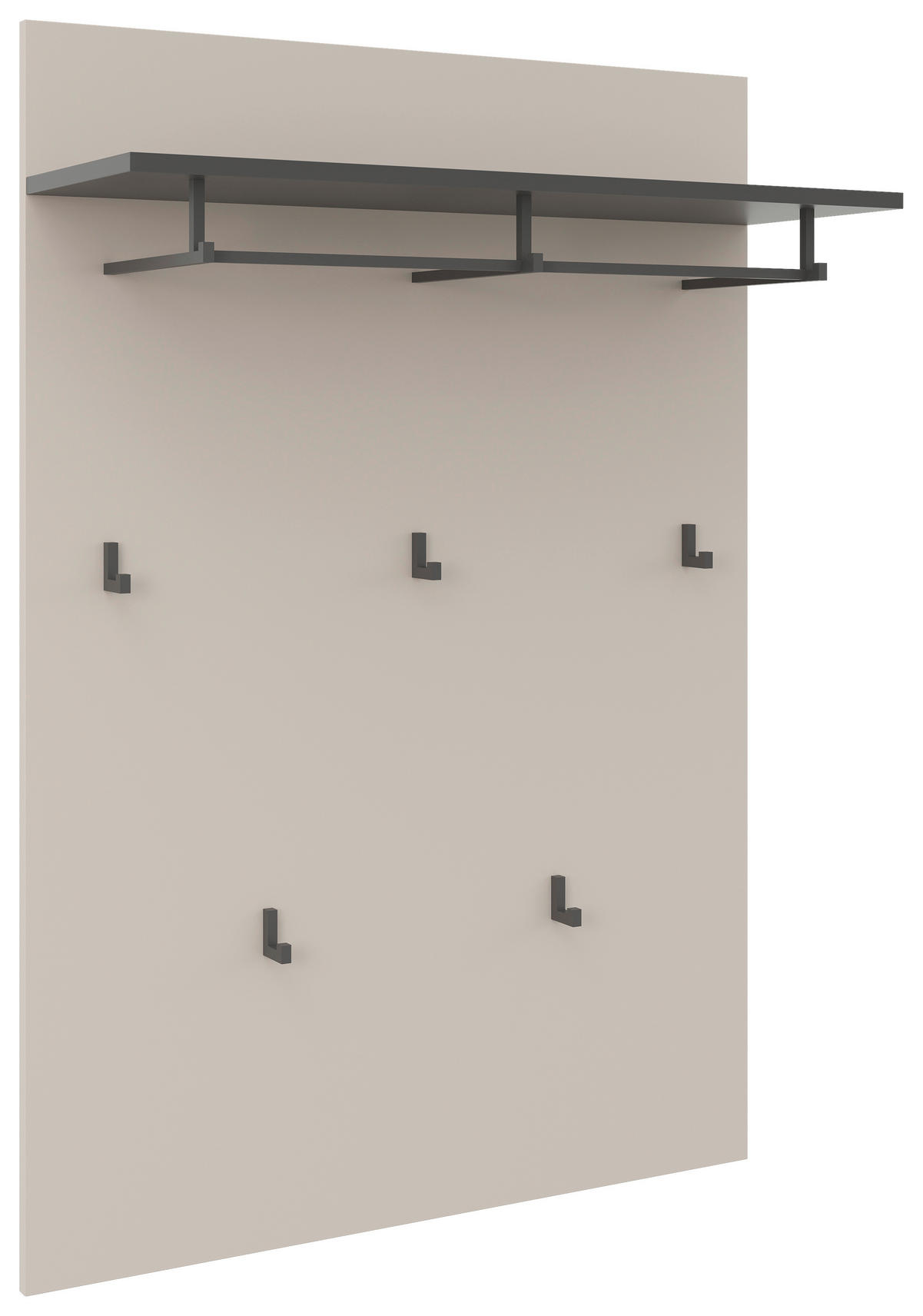 GARDEROBENPANEEL  in 80/115/27 cm  - Kaschmir/Anthrazit, MODERN, Holzwerkstoff (80/115/27cm) - Xora