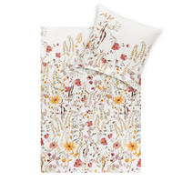 BETTWÄSCHE Natürlich Estella Makosatin 155/220 cm  - Creme, Design, Textil (155/220cm) - Estella