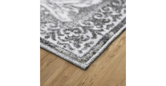 VINTAGE-TEPPICH 120/170 cm Victoria Grau, Weiß  - Weiß/Grau, Design, Kunststoff/Textil (120/170cm) - Novel