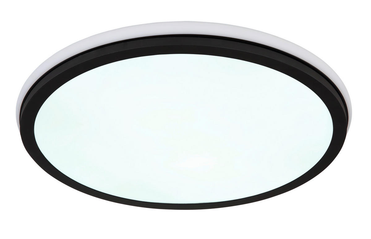 PLAFONIERĂ CU LED - opal/negru, Design, plastic/metal (45/7cm) - Globo