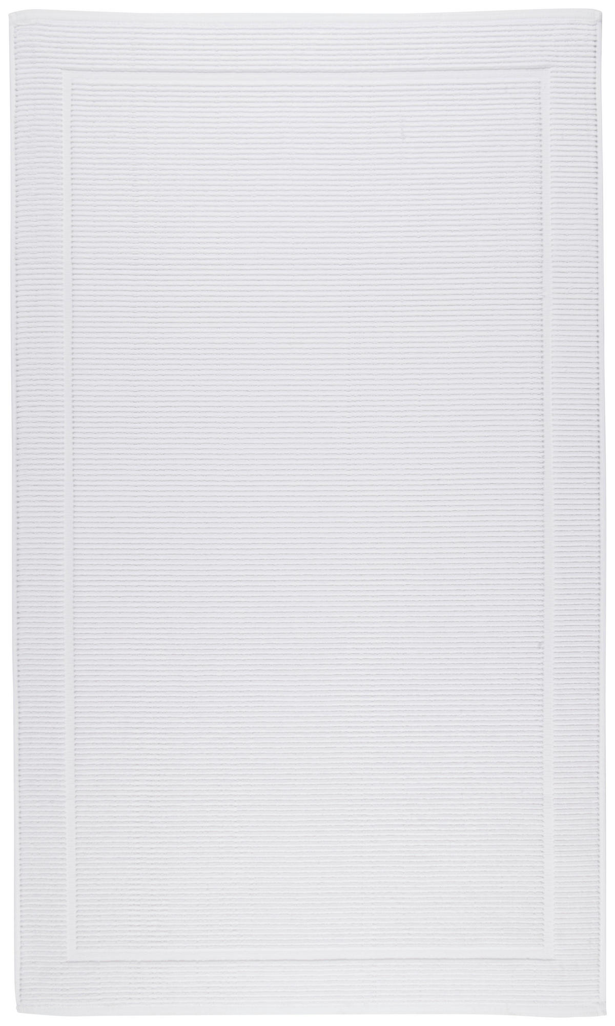 BADEMATTE Weiss 70/120 cm  - Weiss, Basics, Textil (70/120cm) - Bio:Vio