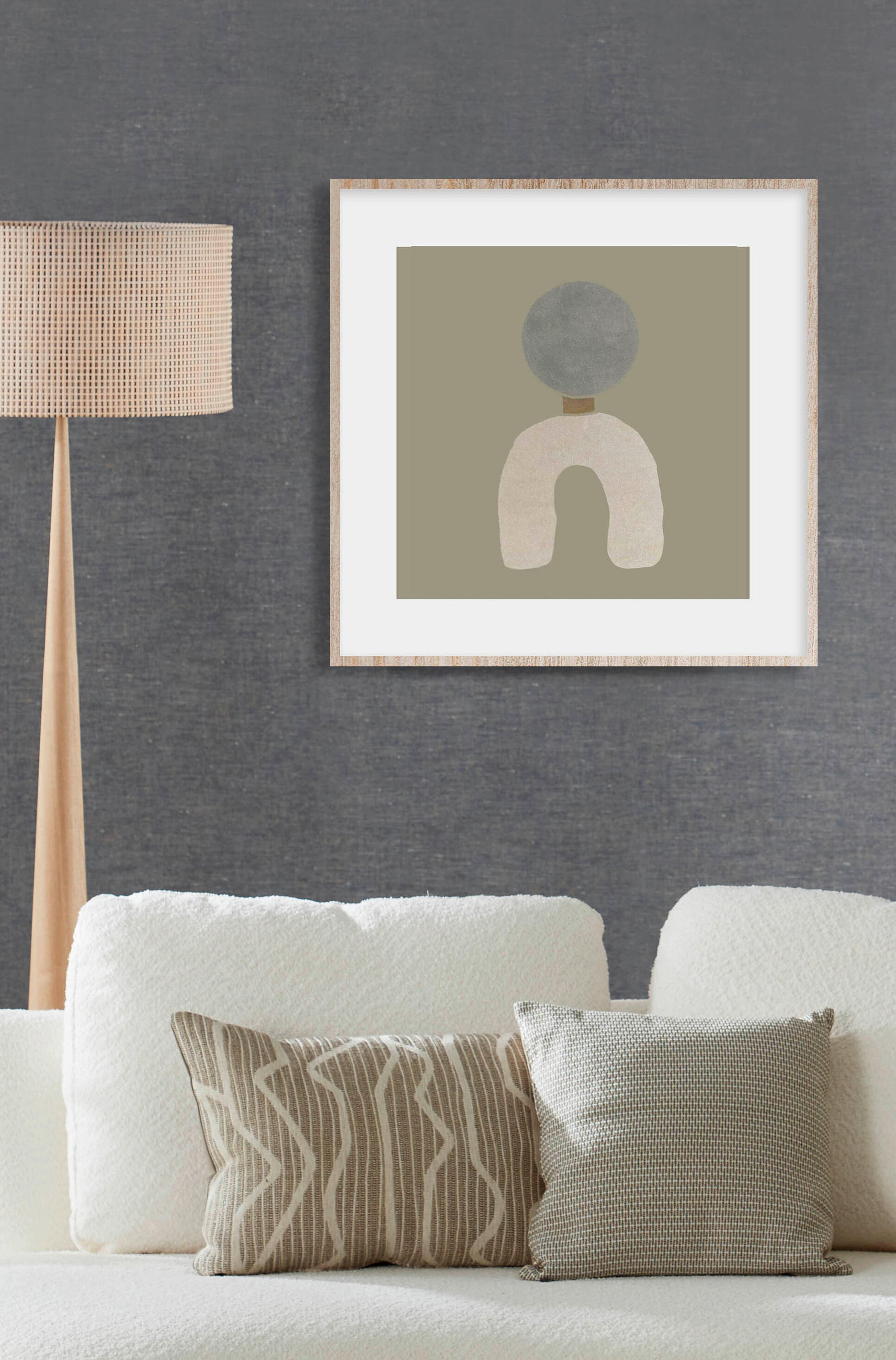 BILD 74/74/10 cm  - Beige/Naturfarben, Basics, Holz/Kunststoff (74/74/10cm)
