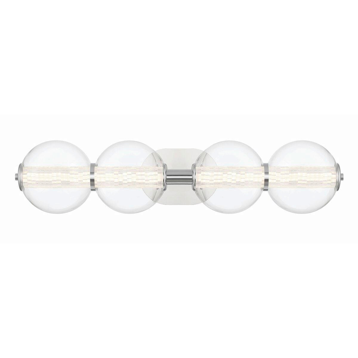 LED-WANDLEUCHTE   - Chromfarben, Basics, Glas/Metall (17/75,6/21,1cm) - Elstead Lighting