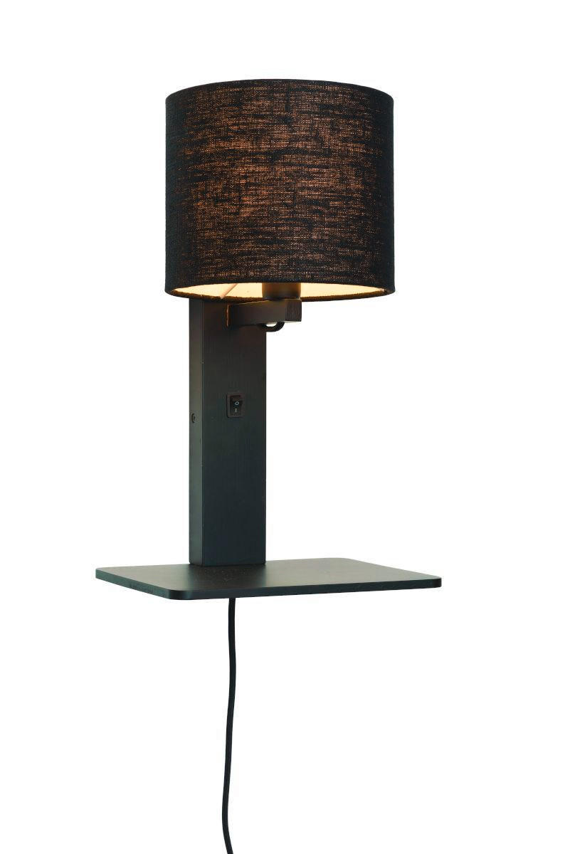 VÄGGLAMPA GOOD&MOJO  19/24/36 cm   - svart, Trend, trä/textil (19/24/36cm) - Good & Mojo