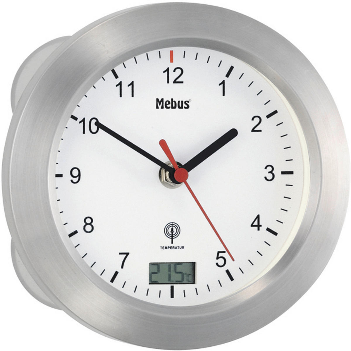 WANDUHR 17 cm   - Silberfarben, Basics, Metall (17cm)