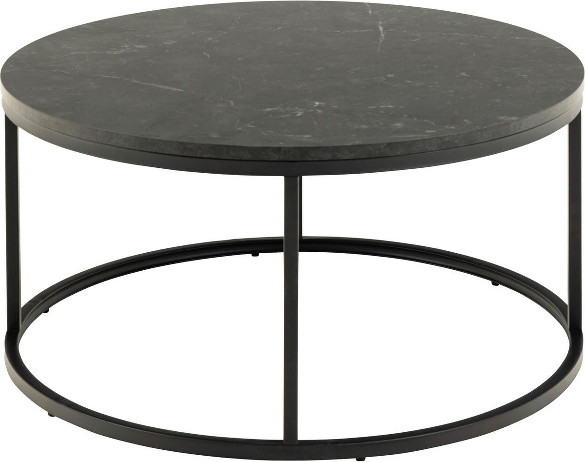 COUCHTISCH in Holzwerkstoff 80/80/40 cm  - Schwarz, Design, Holzwerkstoff/Metall (80/80/40cm) - Livetastic