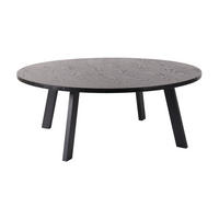 SOFFBORD i trä 115/115/45 cm  - svart, Modern, metall/trä (115/115/45cm) - Niels Andersson
