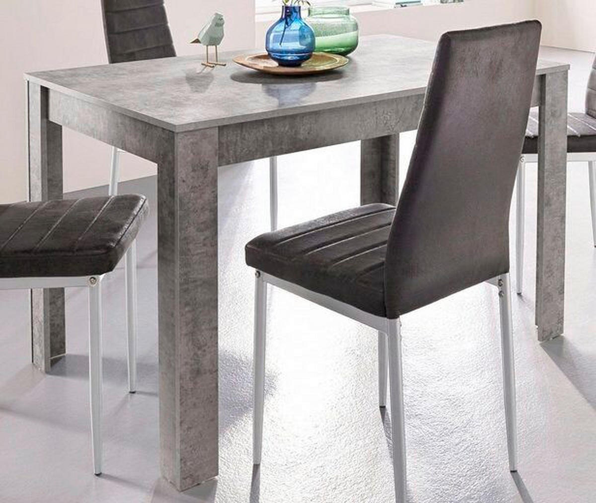 ESSTISCH in Holzwerkstoff 120/75/80 cm  - Grau, Design, Holzwerkstoff (120/75/80cm) - MID.YOU