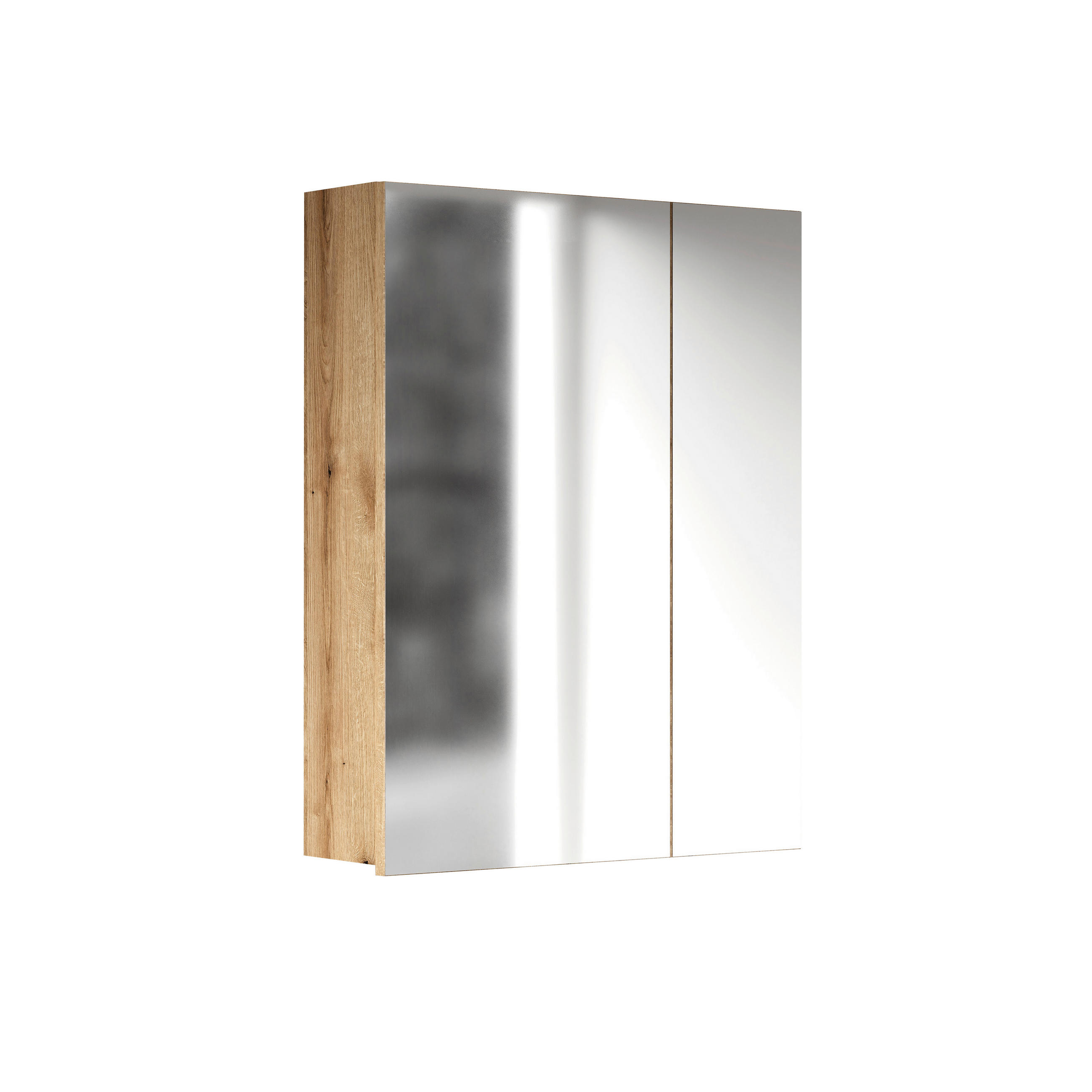 SPIEGELSCHRANK 60/77/17 cm  - Kaschmir, Trend, Glas/Holzwerkstoff (60/77/17cm) - MID.YOU