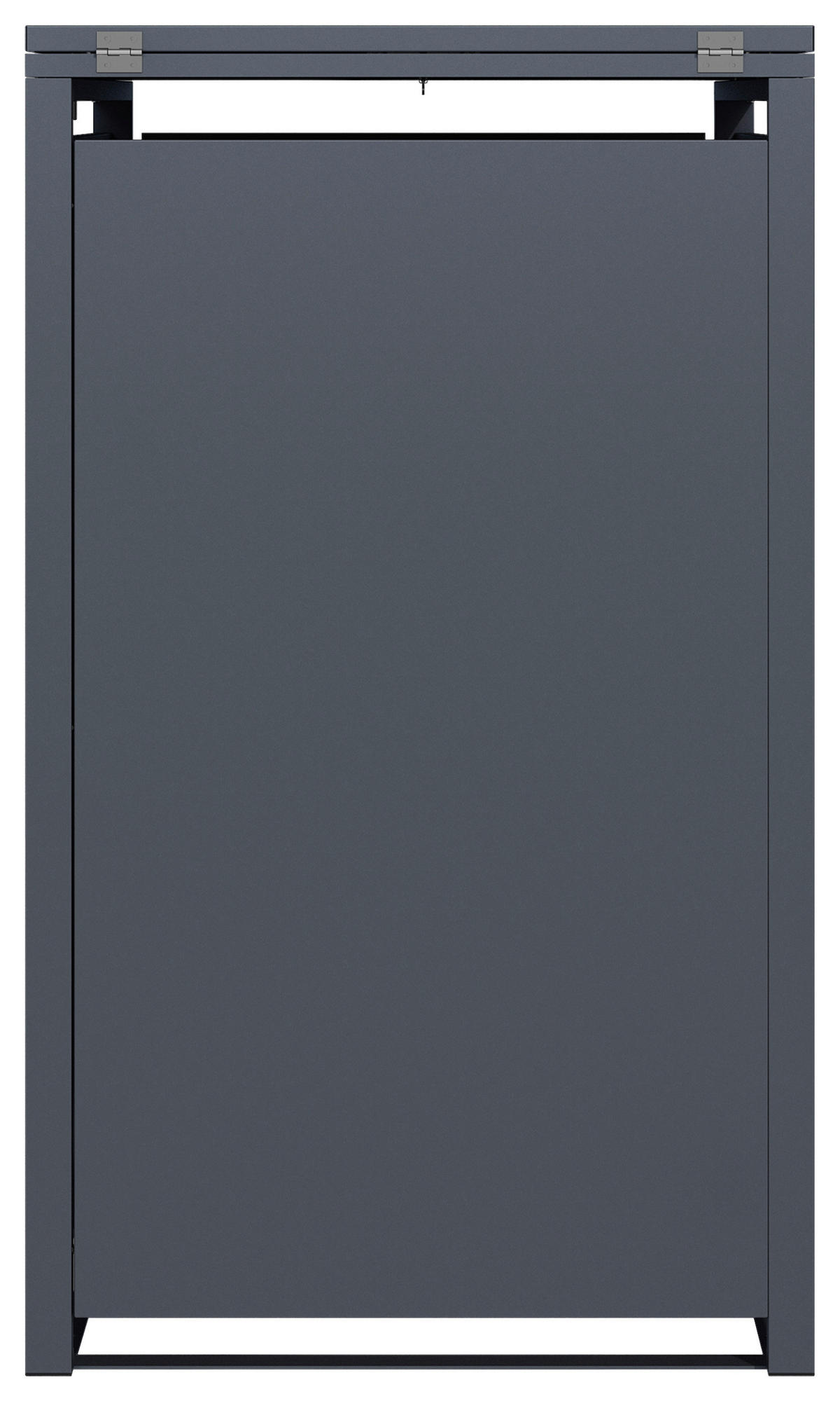 MÜLLTONNENBOX - Anthrazit/Braun, KONVENTIONELL, Metall (68/116/68cm) - Ambia Garden