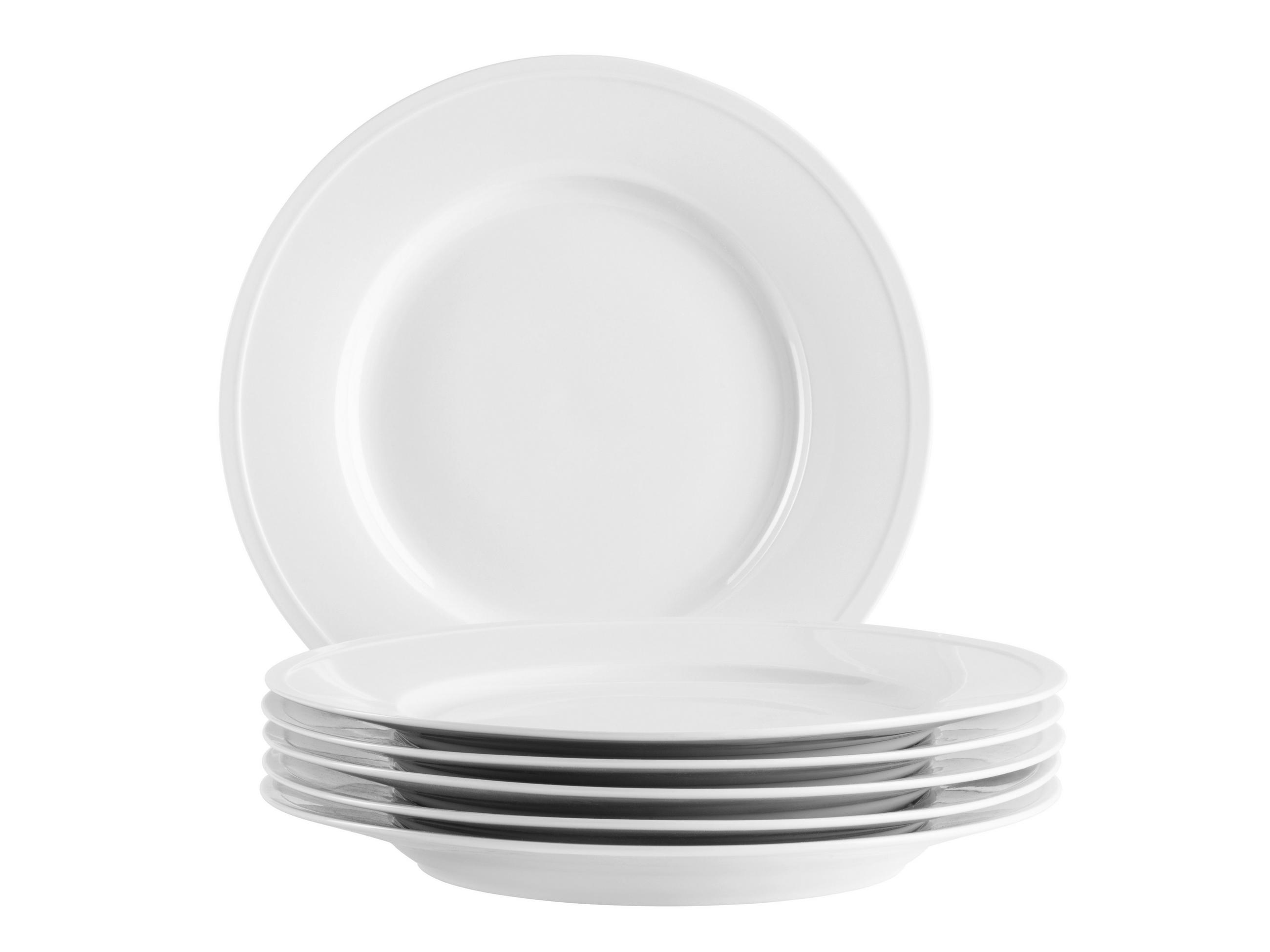 TELLERSET Arlona 6-teilig  - Weiß, Basics, Keramik - Mäser