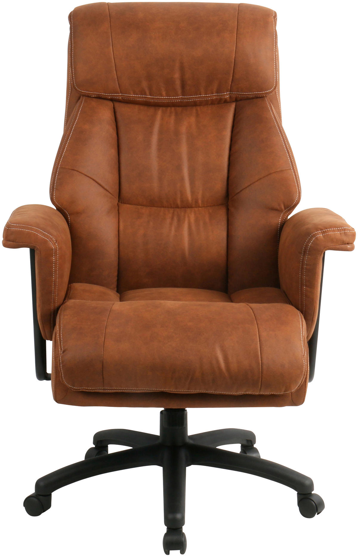 CHEFSESSEL Velours Braun, Schwarz  - Schwarz/Braun, MODERN, Kunststoff/Textil (84/120-128/85cm) - MID.YOU