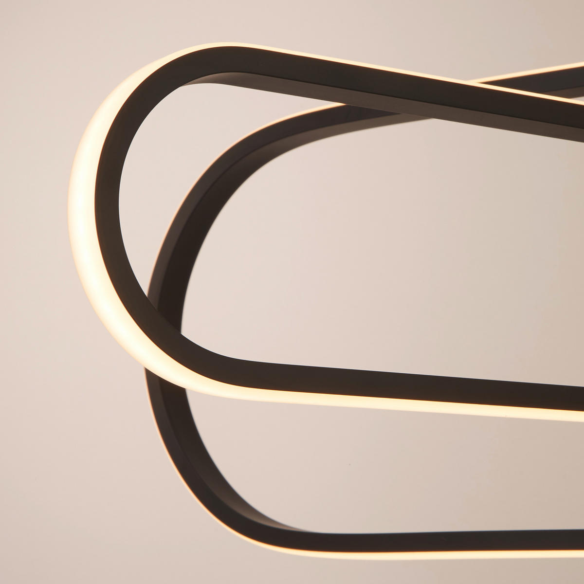 LED-PENDELLEUCHTE Clip 120/80/74,5 cm   - Schwarz/Weiß, Design, Kunststoff/Metall (120/80/74,5cm) - Searchlight