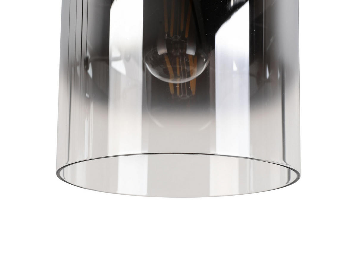 HÄNGELEUCHTE 86/34/120 cm   - Chromfarben/Schwarz, Design, Glas/Metall (86/34/120cm) - Novel