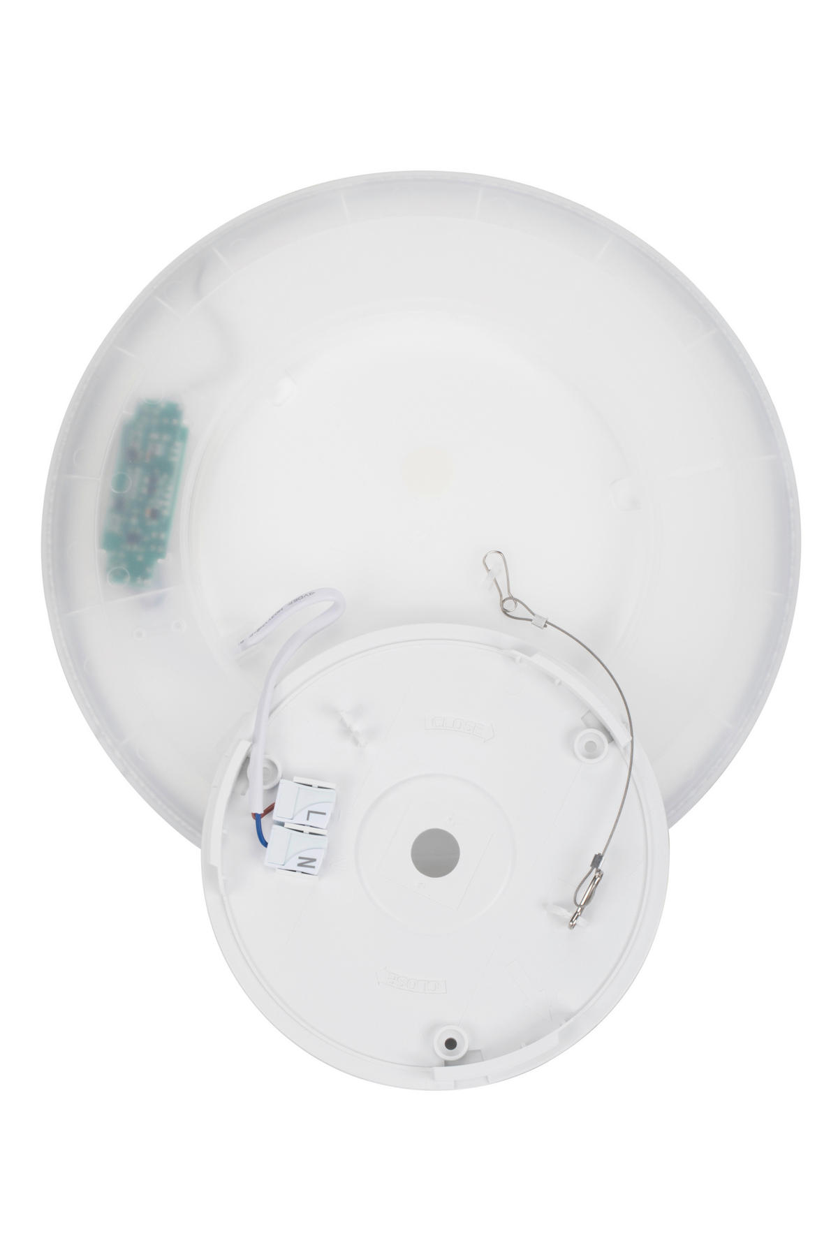 STROPNÍ LED SVÍTIDLO, 29,3/2,8 cm  - bílá, Basics, plast (29,3/2,8cm) - Novel