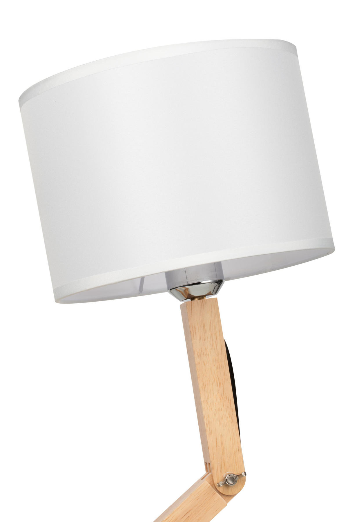 STOLNÁ LAMPA, E27, 42/22/47 cm - farba duba/béžová, Lifestyle, drevo/textil (42/22/47cm) - Marama