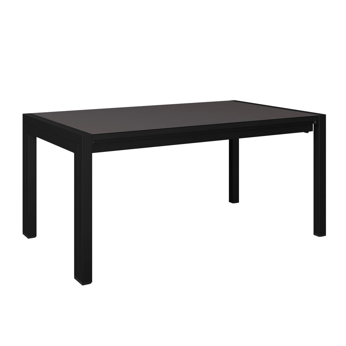 AUSZIEHTISCH in Metall, Glas  - Dunkelgrau/Anthrazit, MODERN, Glas/Metall (150-285/69/90cm) - Ambia Garden