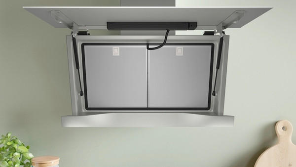 ASPIRATOR - bela, Dizajnerski, staklo/metal (89/118,5/44,7cm) - Bosch