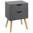 NACHTSCHRANK 40/60/30 cm Kiefer massiv  - Naturfarben/Grau, Design, Holz/Holzwerkstoff (40/60/30cm) - Xora